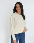PULL LANA COL ROND ÉCRU PULL KOOKAI Mode Kookai