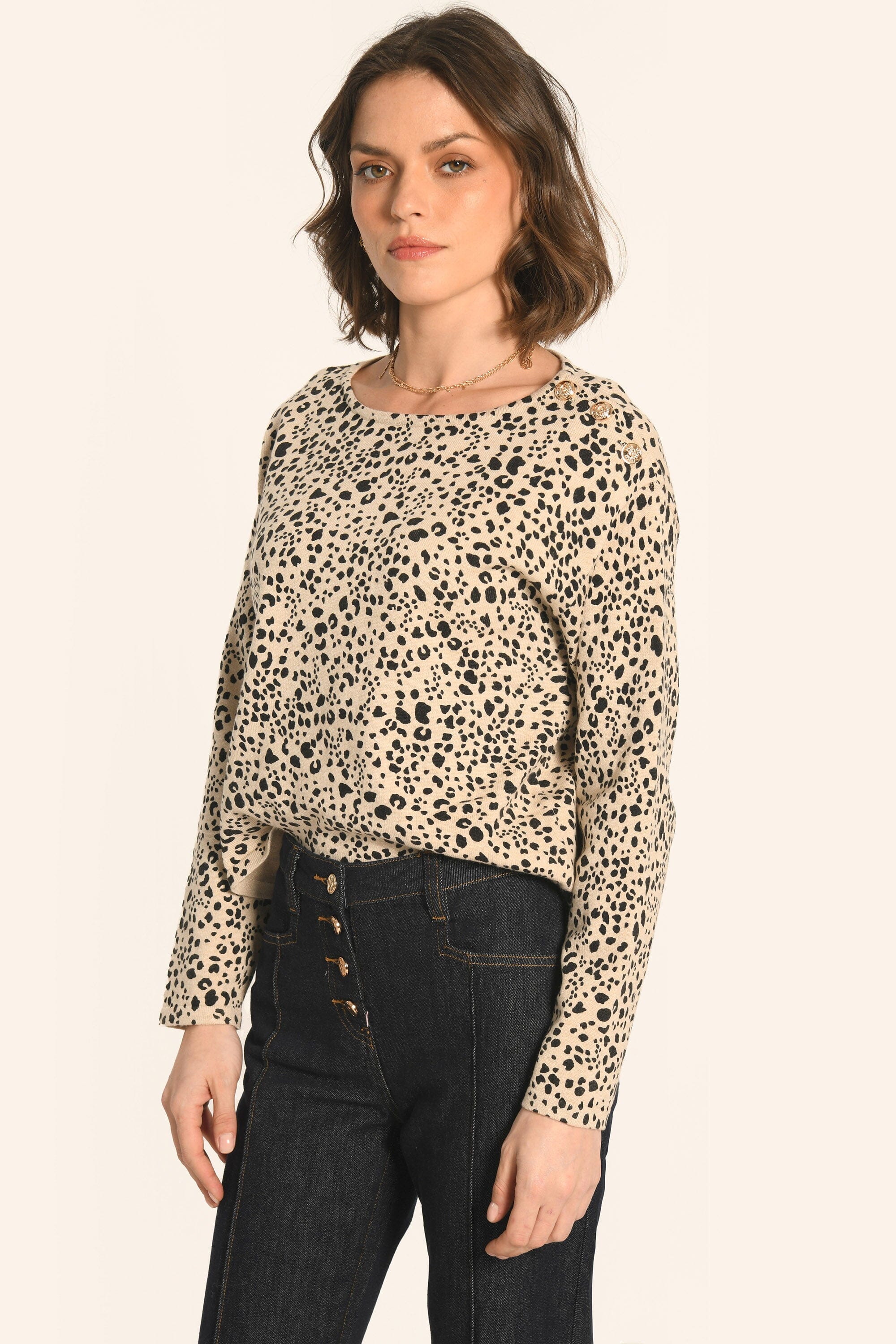 PULL - LÉOPARD - ASTOR PULL KOOKAI Mode Kookai