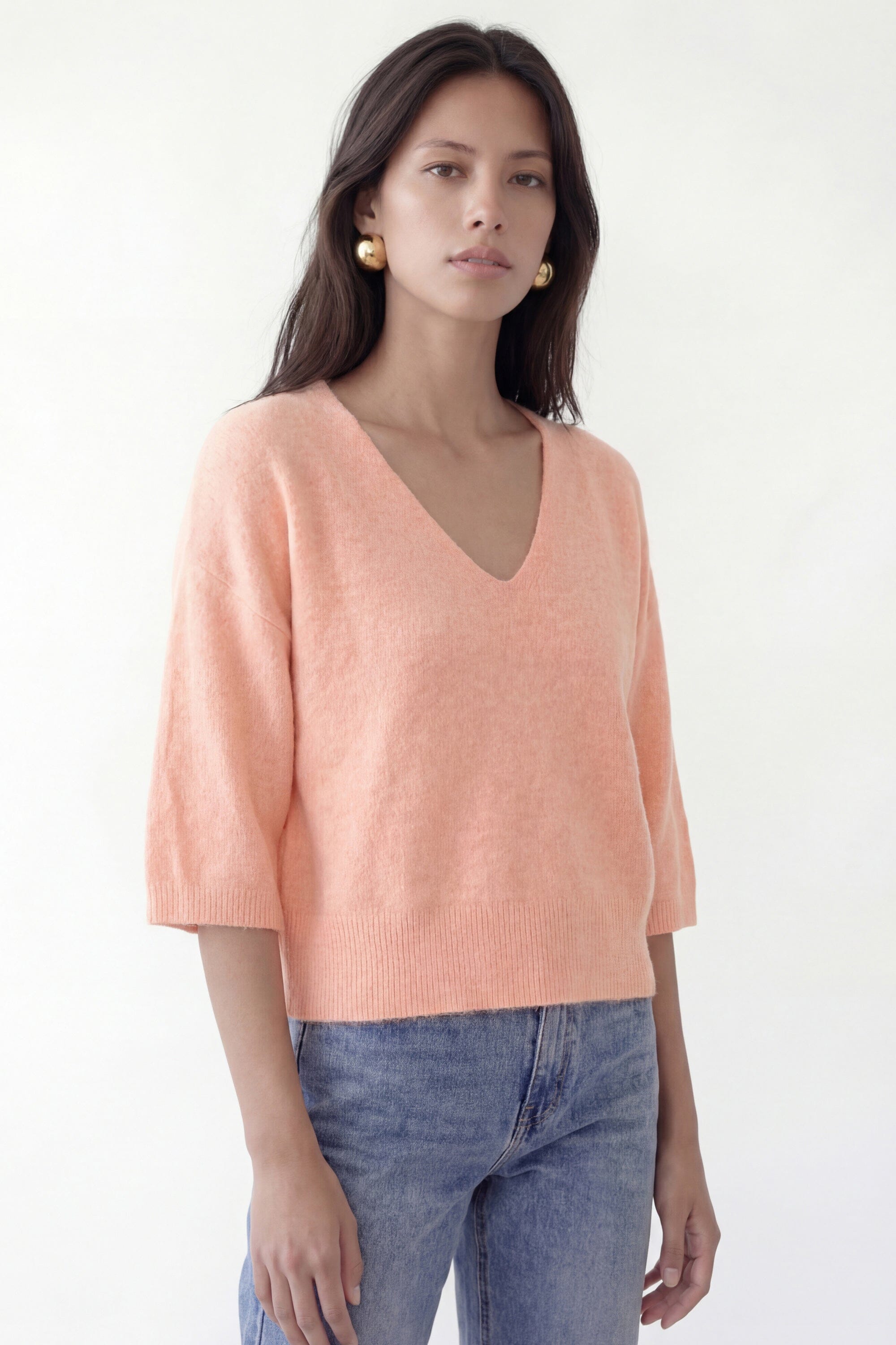 PULL LOOSE - BRUNO - ABRICOT PULL NEW KOOKAI Mode Kookai