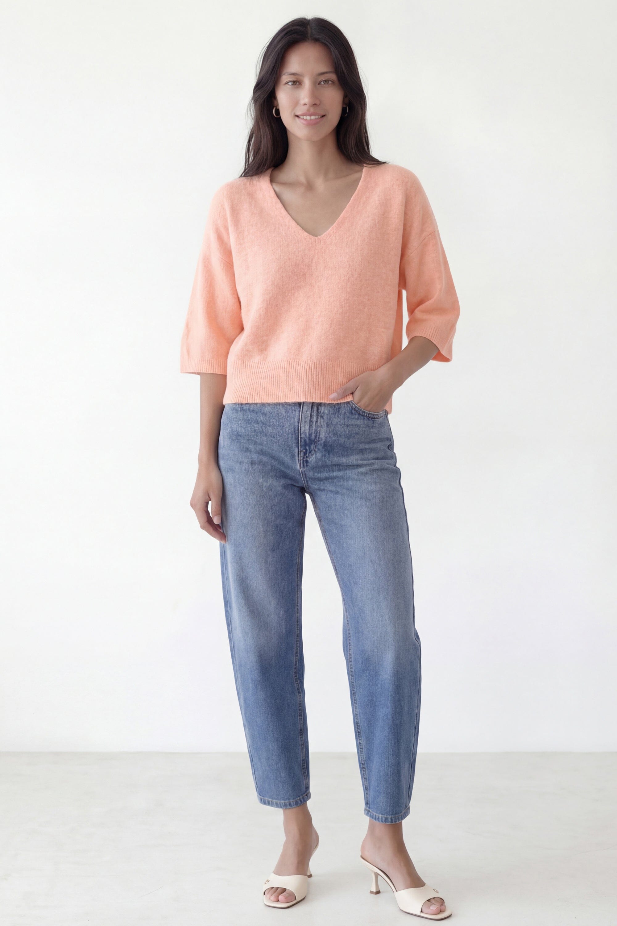 PULL LOOSE - BRUNO - ABRICOT PULL NEW KOOKAI Mode Kookai