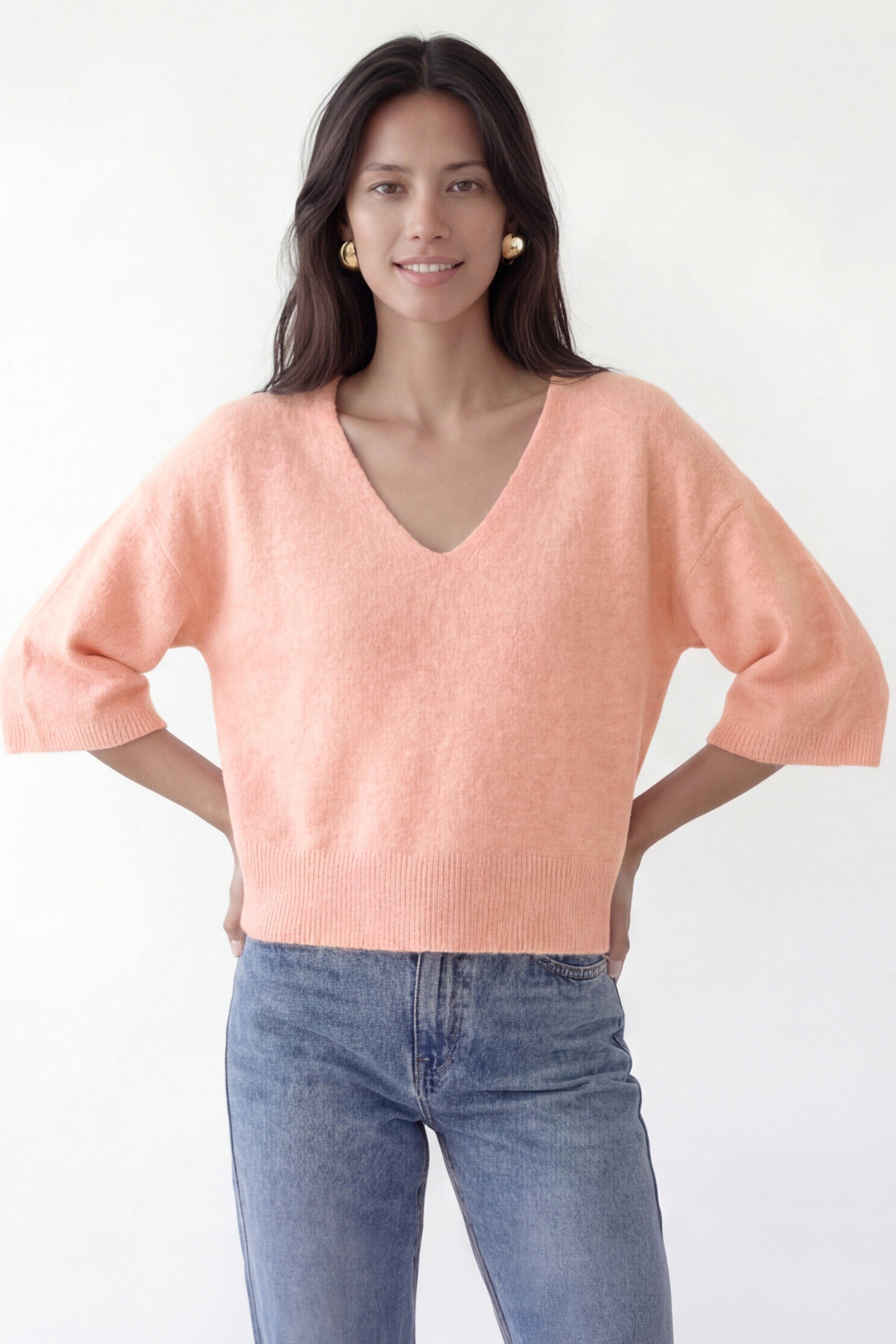 PULL LOOSE - BRUNO - ABRICOT PULL NEW KOOKAI Mode Kookai