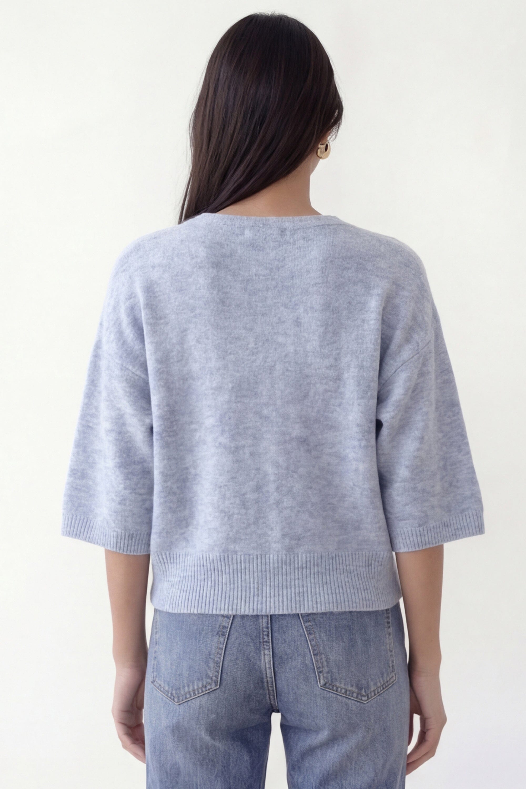 PULL LOOSE - BRUNO - CIEL CHINÉ PULL NEW KOOKAI Mode Kookai