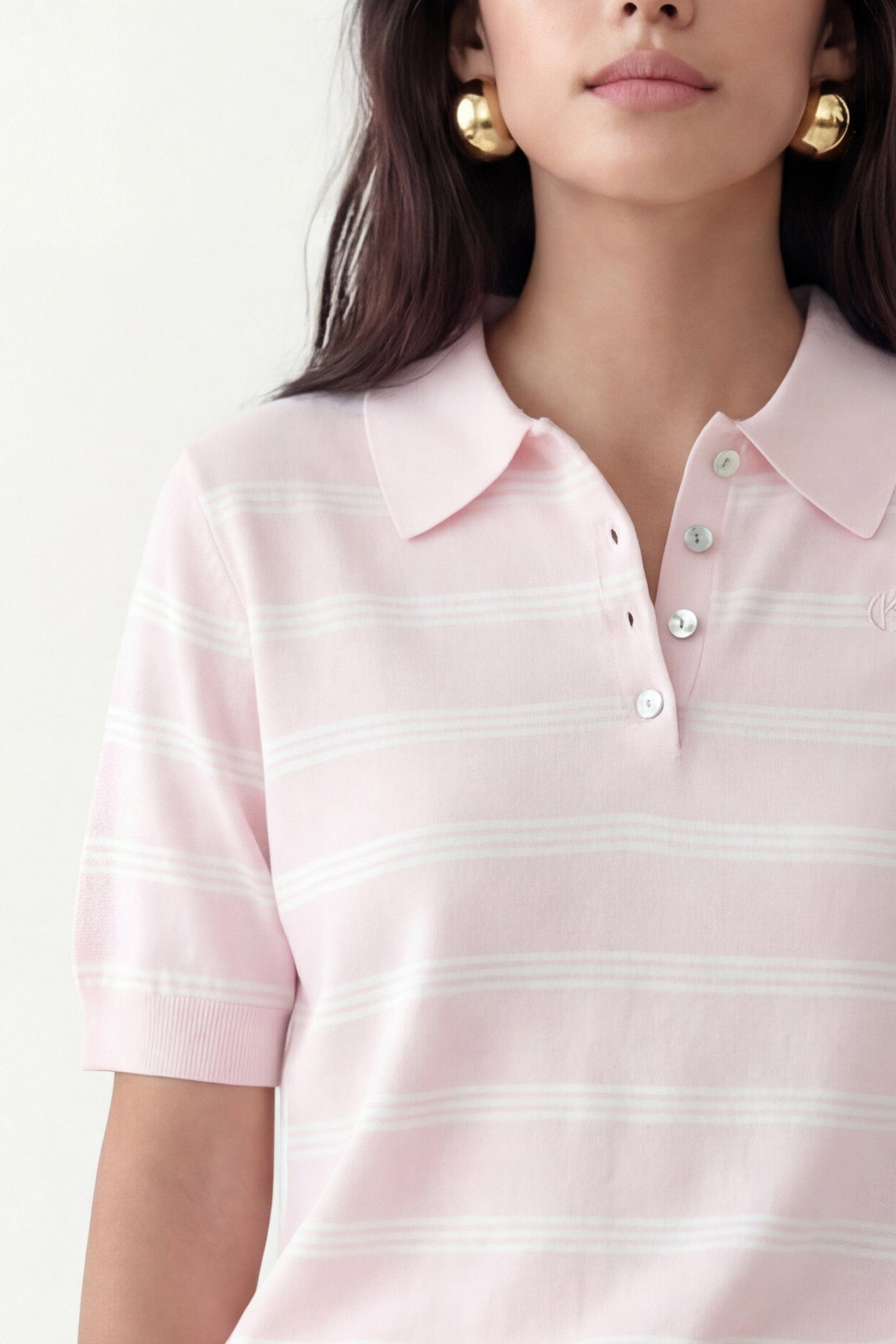 PULL MANCHES COURTES - CURT - DRAGEE/ECRU PULL NEW KOOKAI Mode Kookai