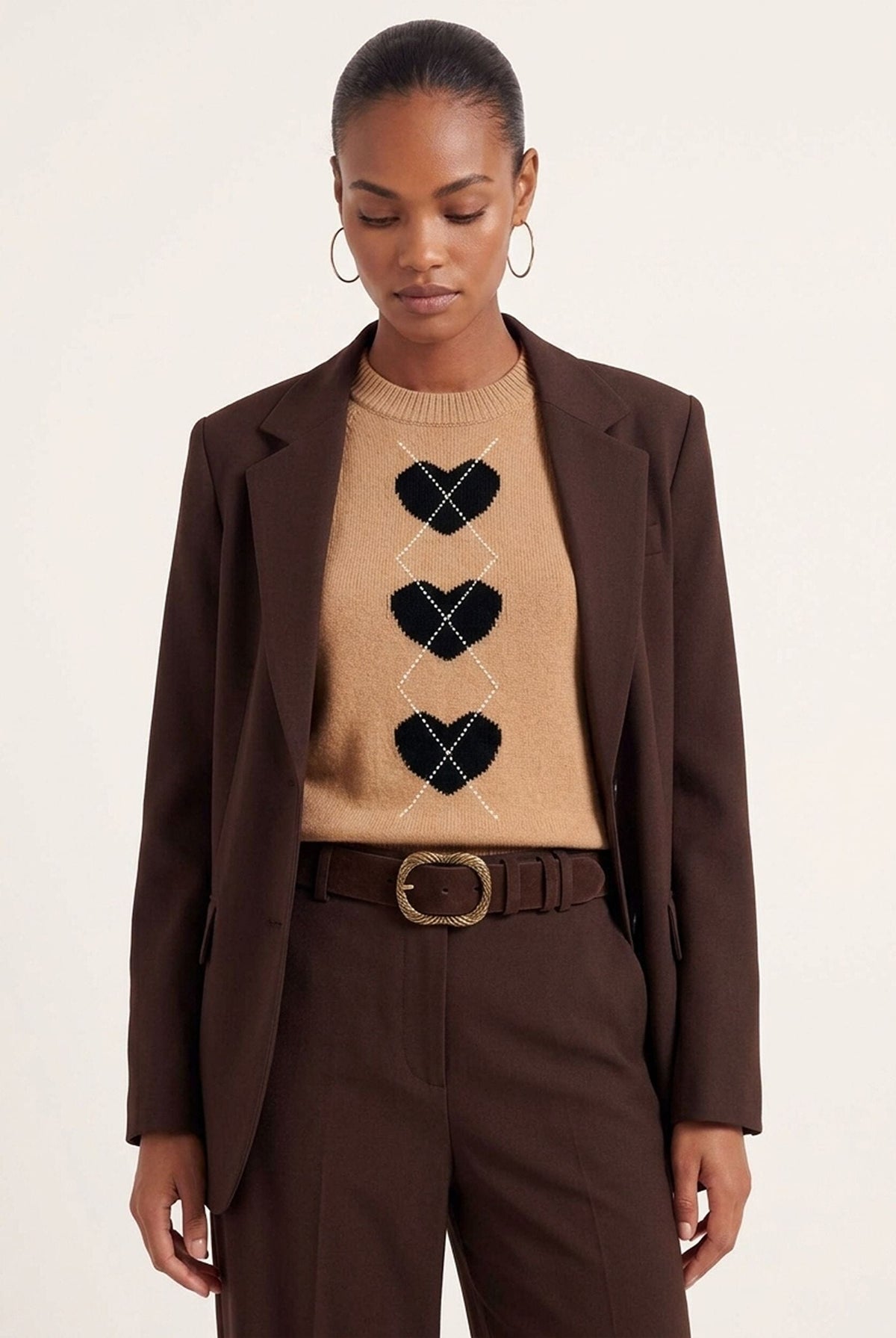 PULL MANCHES COURTES - DARLINGTON - CAMEL PULL NEW KOOKAI Mode Kookai