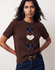 PULL MANCHES COURTES - DARLINGTON - CHOCOLAT PULL NEW KOOKAI Mode Kookai