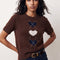 PULL MANCHES COURTES - DARLINGTON - CHOCOLAT PULL NEW KOOKAI Mode Kookai