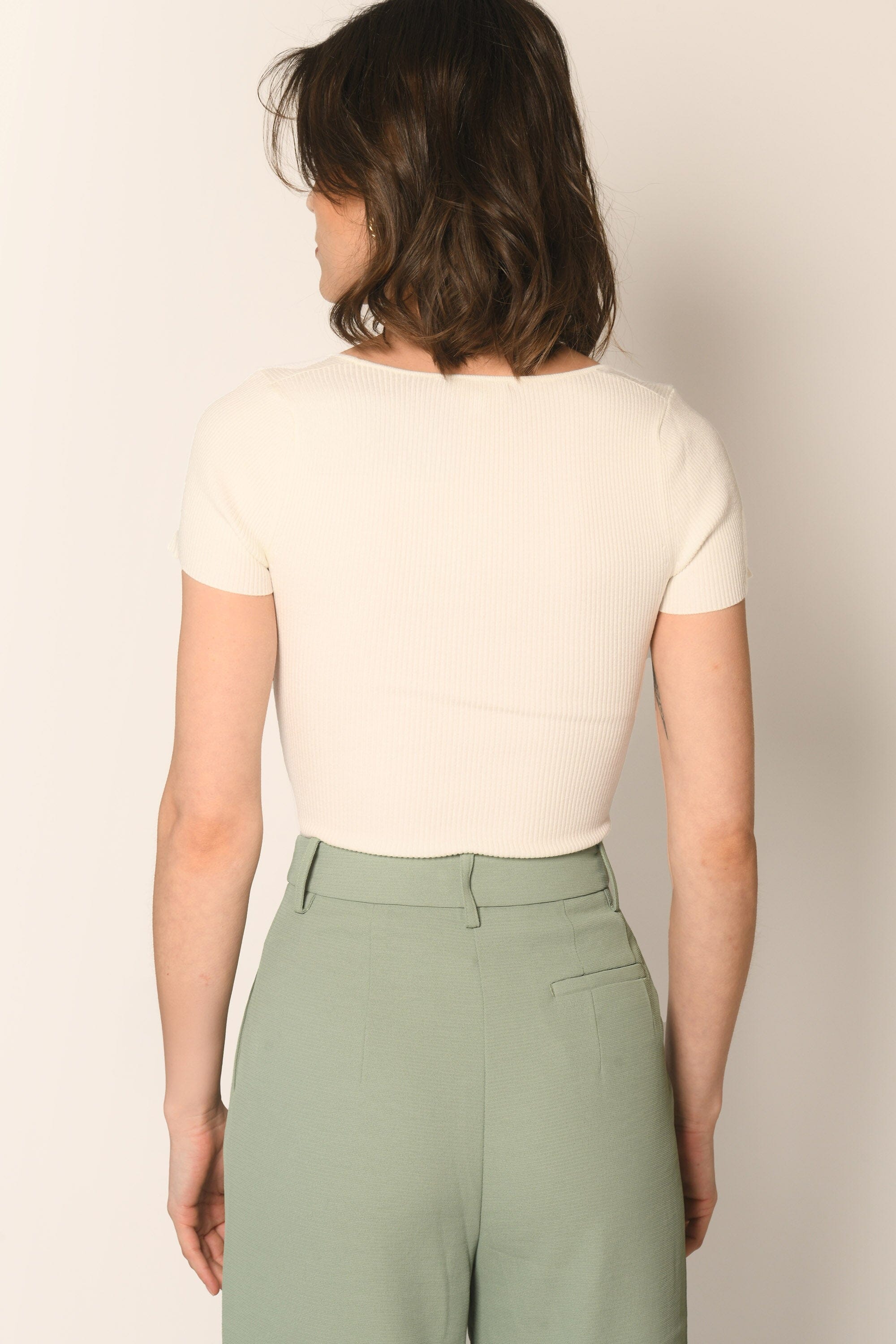 PULL MANCHES COURTES - ÉCRU - LOLITA PULL KOOKAI Mode Kookai