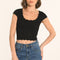 PULL MANCHES COURTES - NOIR - AVA PULL KOOKAI Mode Kookai