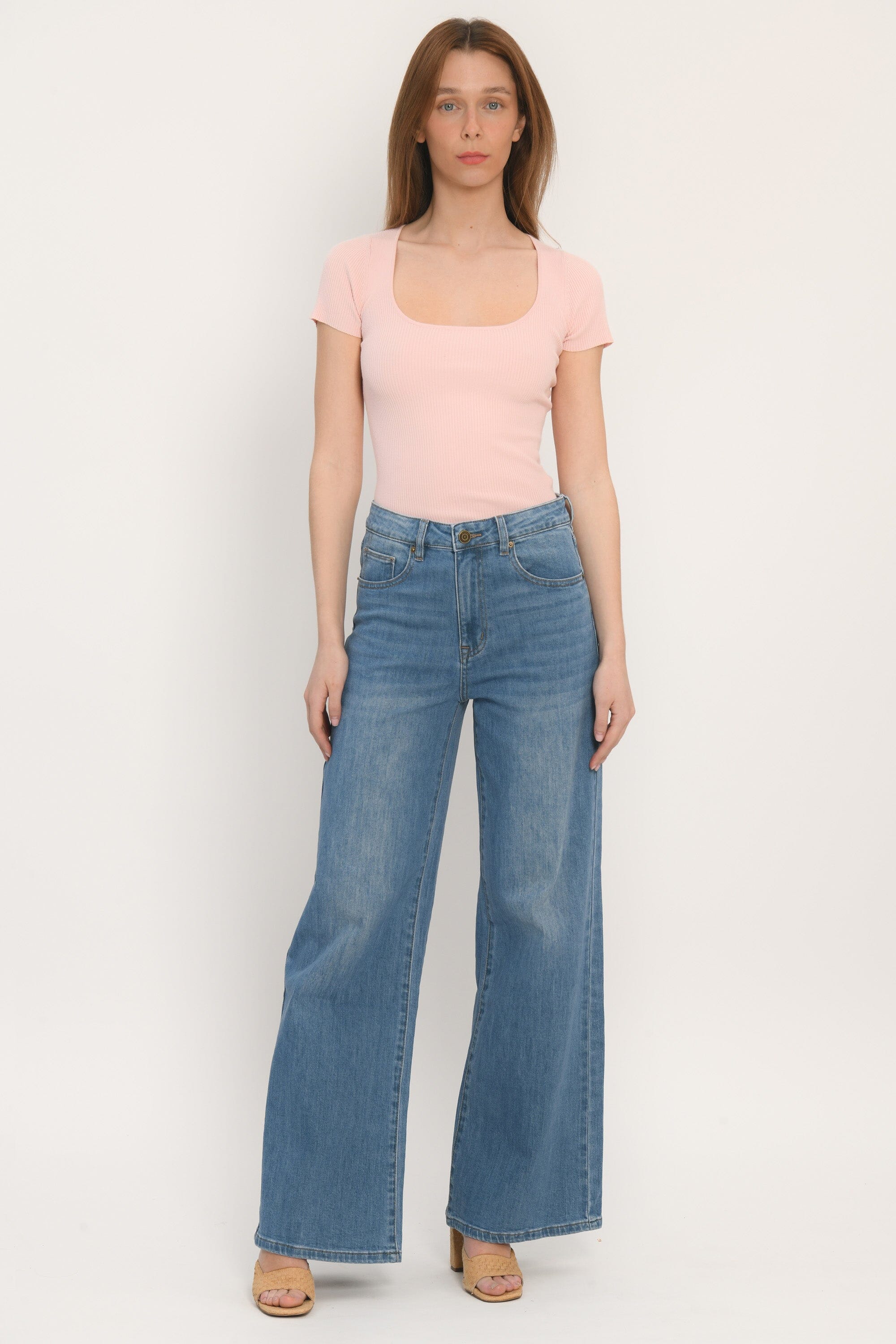 PULL MANCHES COURTES - ROSE PALE - LOLITA PULL KOOKAI Mode Kookai