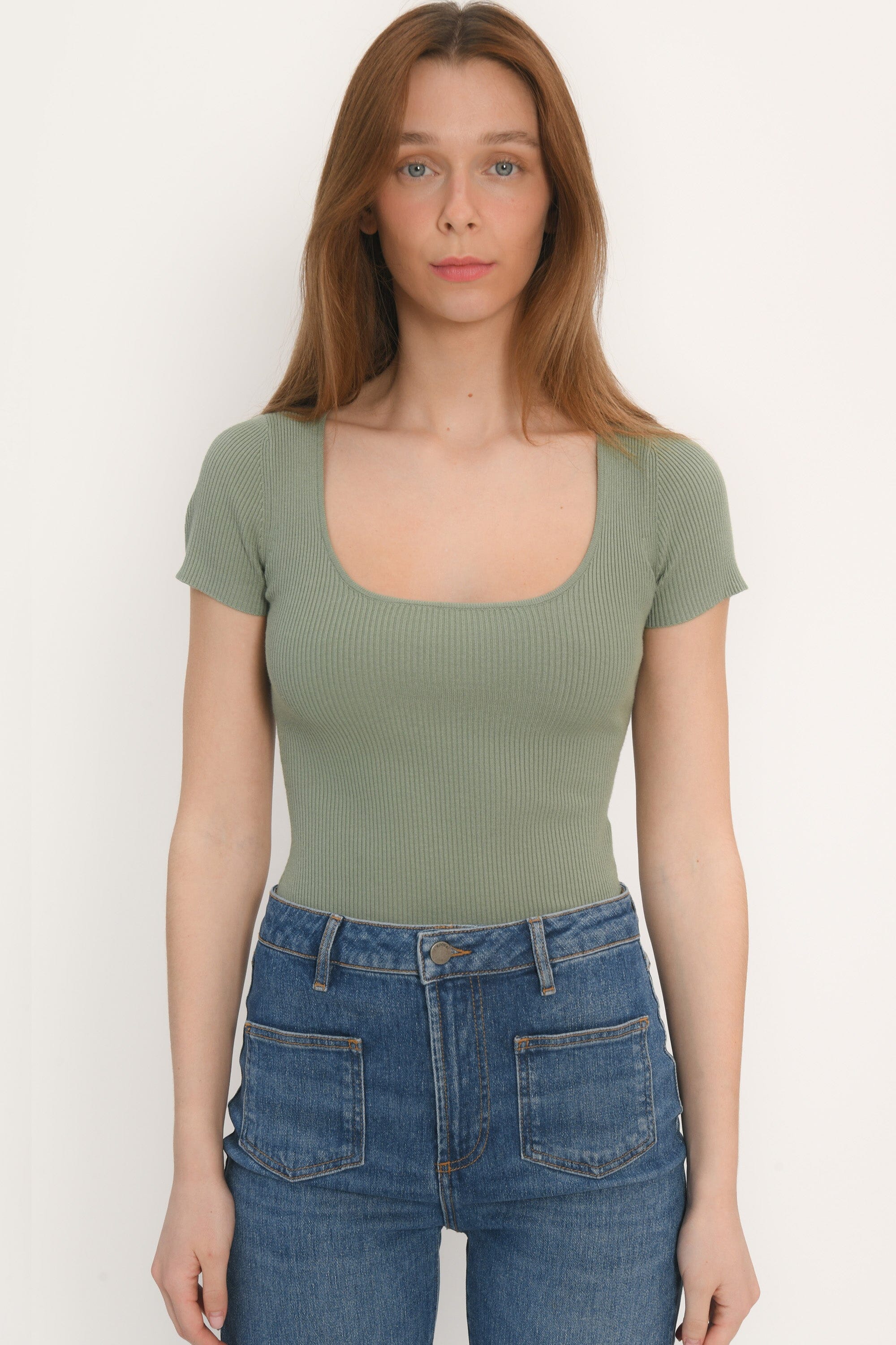 PULL MANCHES COURTES - SAUGE - LOLITA PULL KOOKAI Mode Kookai