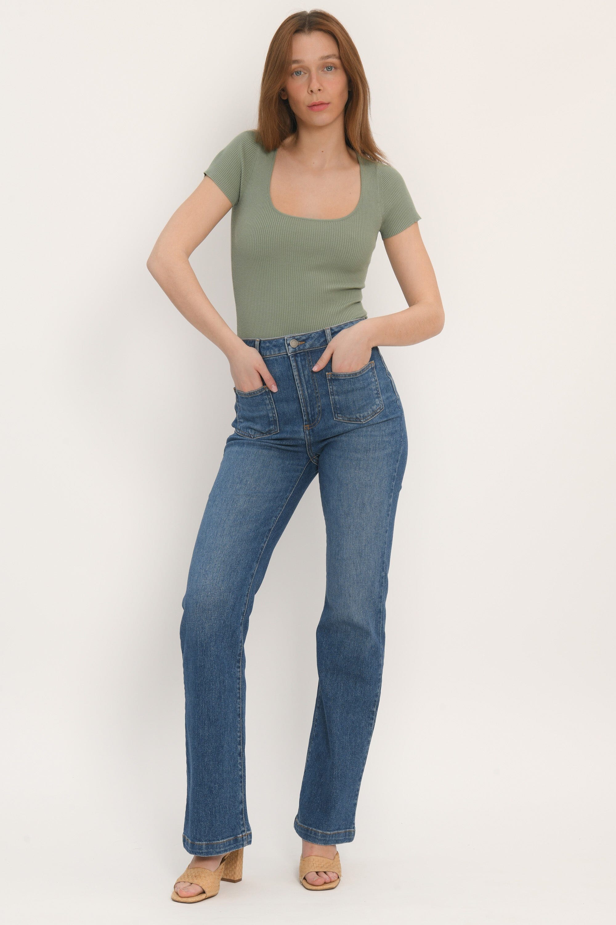PULL MANCHES COURTES - SAUGE - LOLITA PULL KOOKAI Mode Kookai