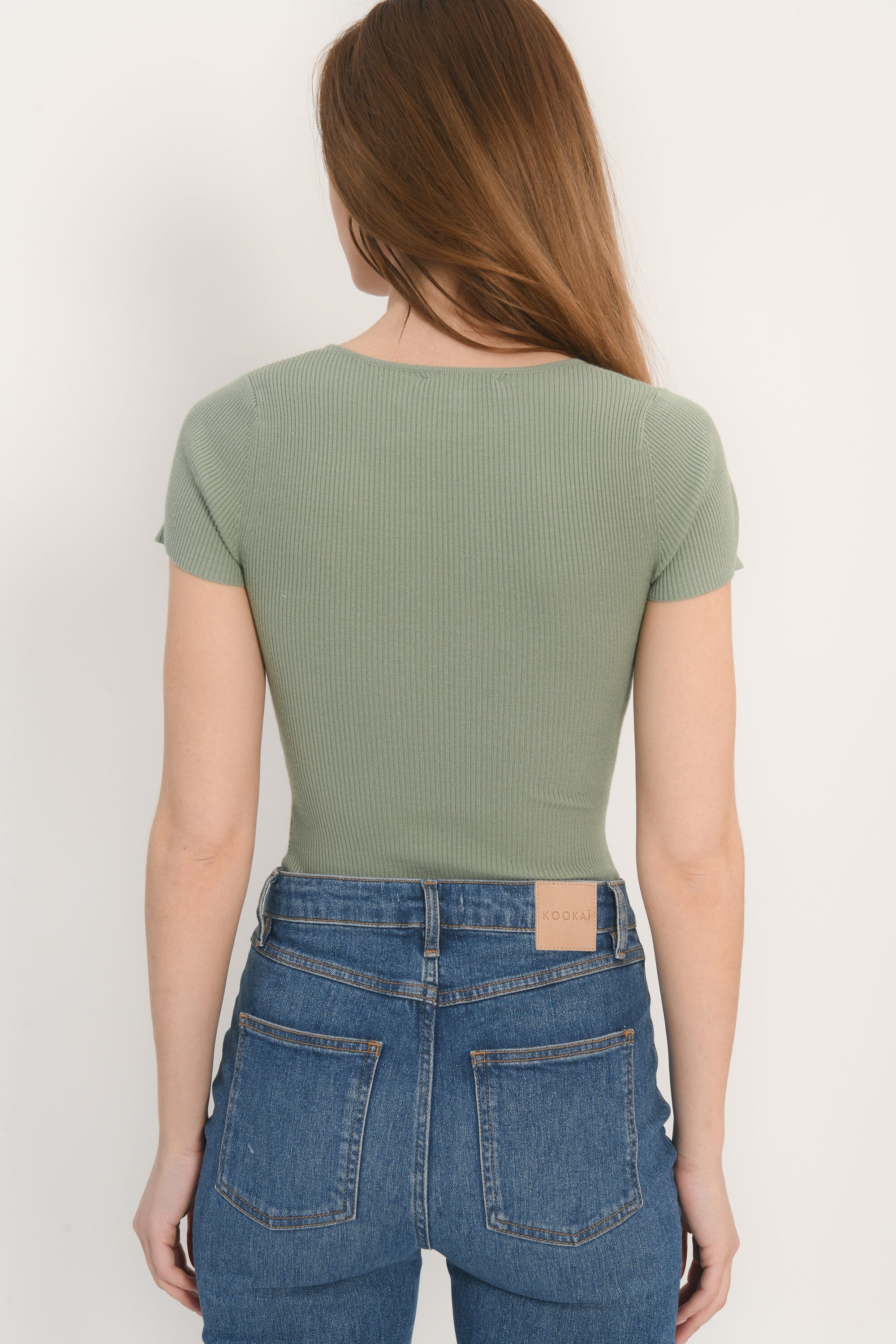 PULL MANCHES COURTES - SAUGE - LOLITA PULL KOOKAI Mode Kookai