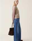 PULL MANCHES RAYEES - DARI - BEIGE/ROSE PULL NEW KOOKAI Mode Kookai
