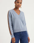 PULL MANCHES RAYEES - DARI - CIEL/CAMEL PULL NEW KOOKAI Mode Kookai
