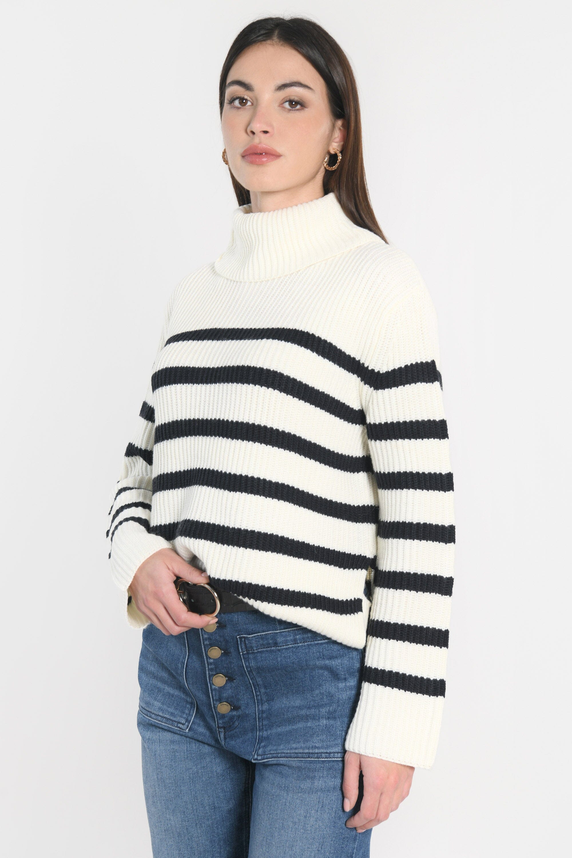 PULL MARIN SIW ÉCRU/MARINE PULL KOOKAI Mode Kookai