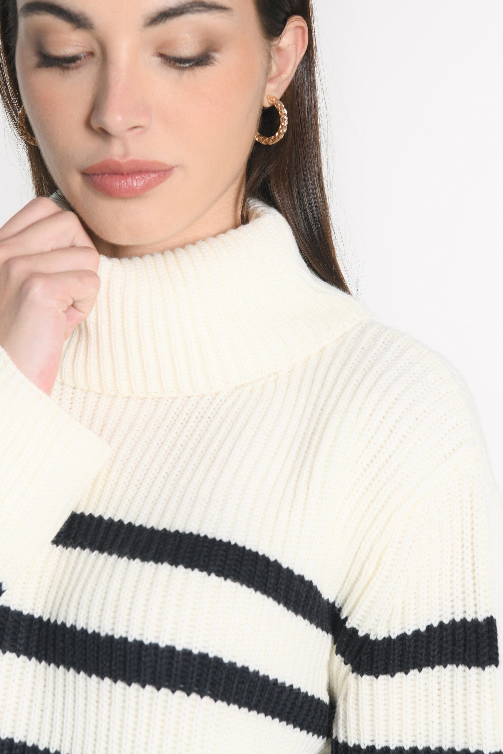 PULL MARIN SIW ÉCRU/MARINE PULL KOOKAI Mode Kookai