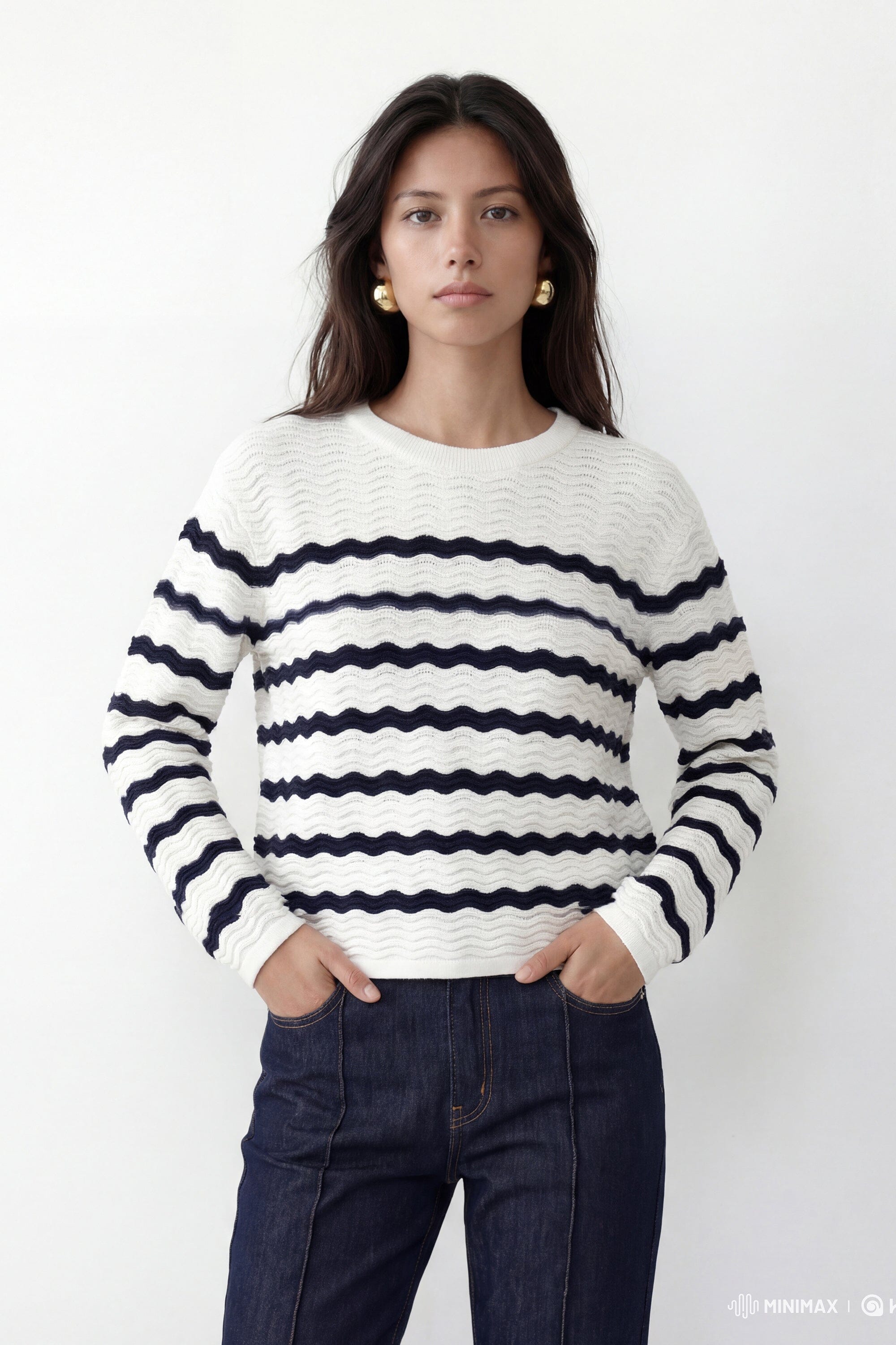 PULL MARINIERE - CAREN - ECRU/MARINE PULL NEW KOOKAI Mode Kookai