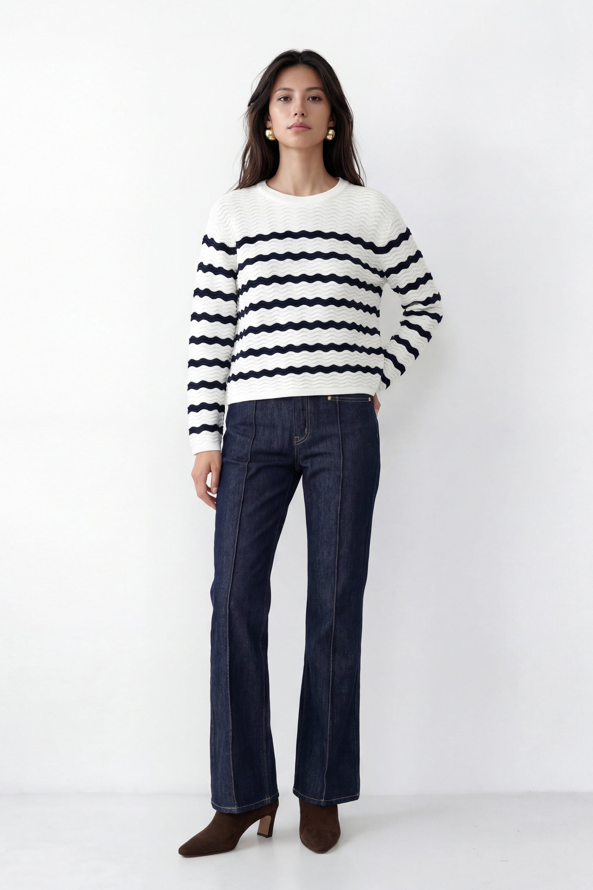 PULL MARINIERE - CAREN - ECRU/MARINE PULL NEW KOOKAI Mode Kookai