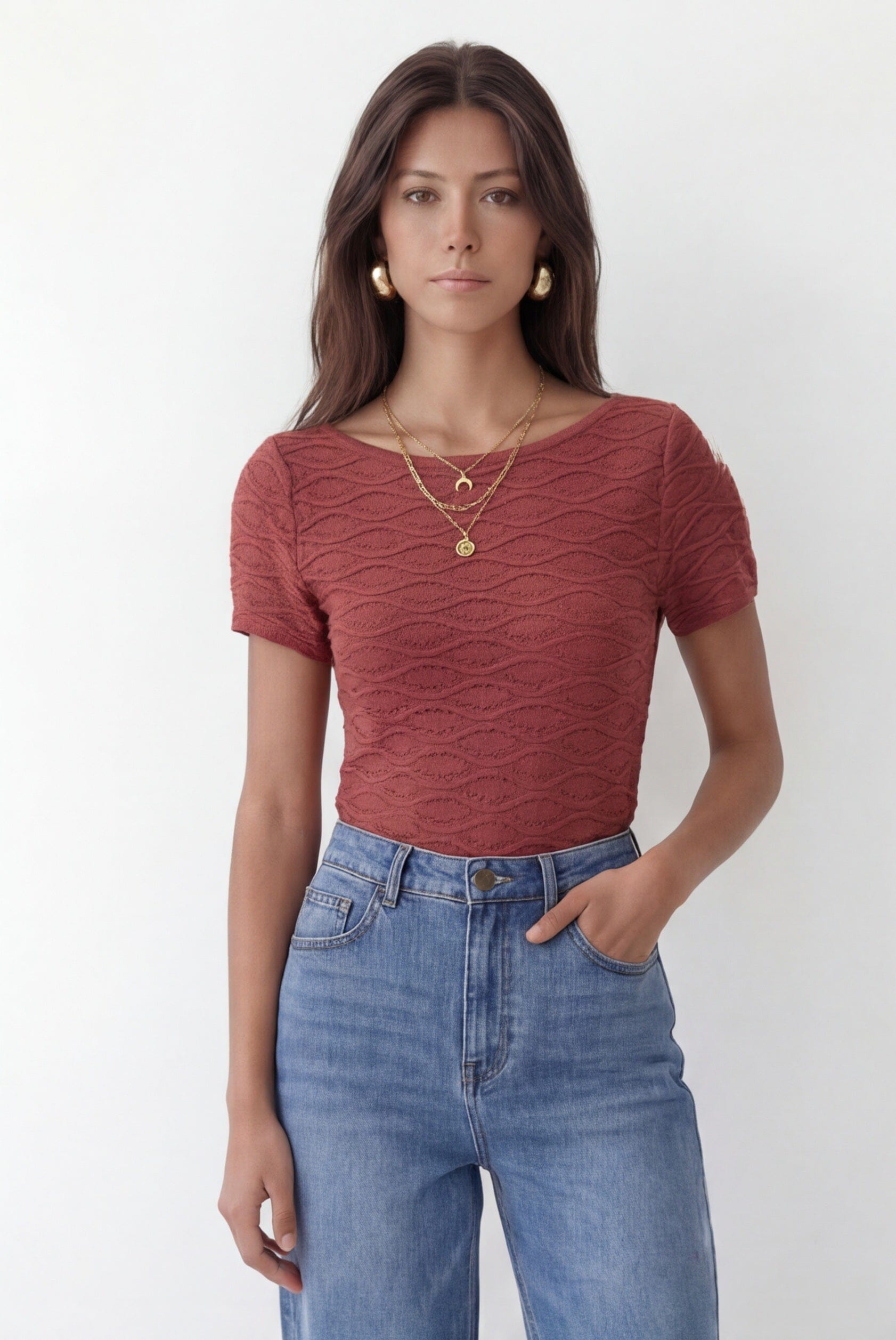 PULL MC - CYNTIA - TERRACOTTA PULL NEW KOOKAI Mode Kookai