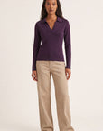 PULL POLO - D-CRISTINA - AUBERGINE PULL NEW KOOKAI Mode Kookai