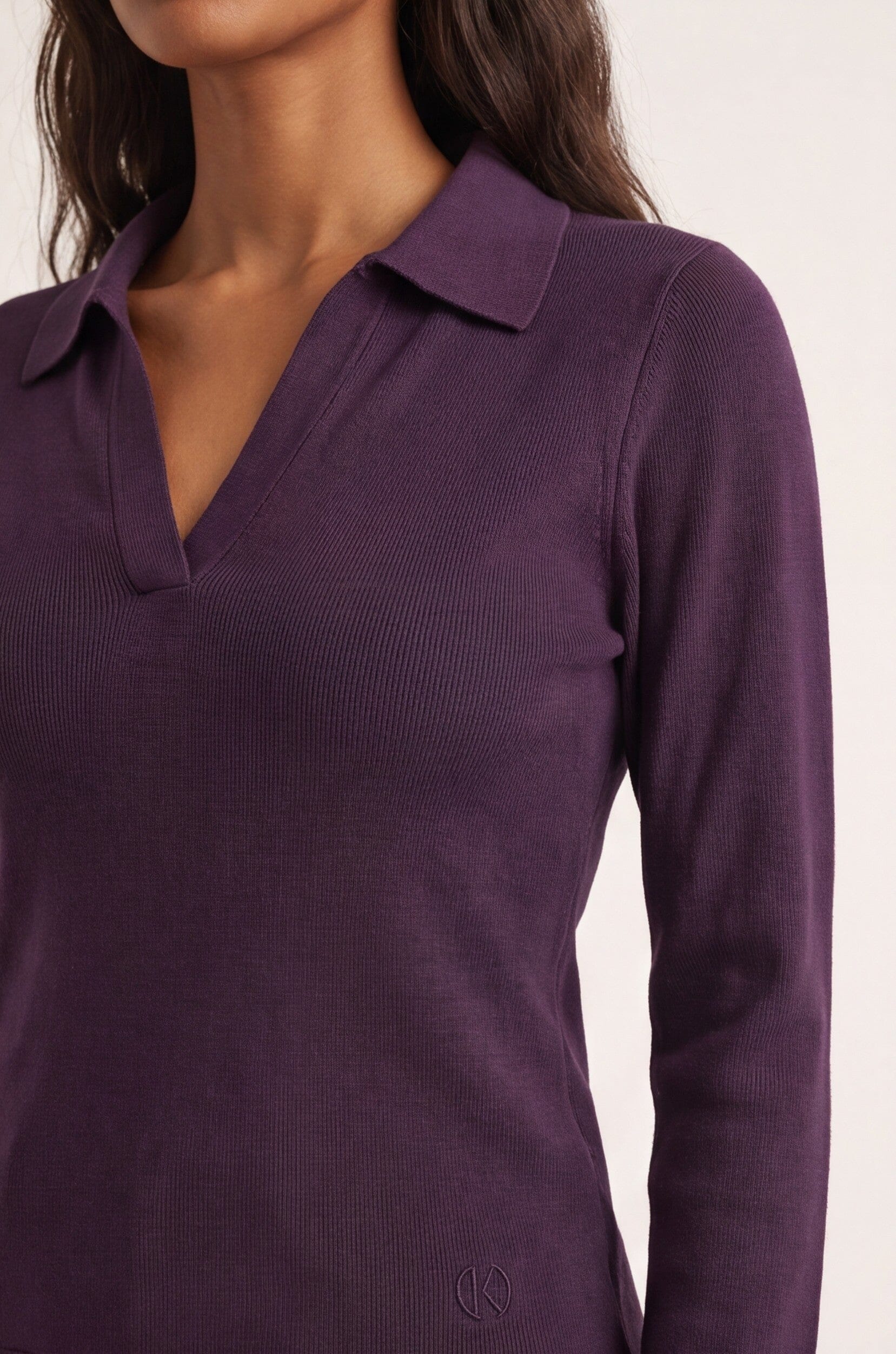 PULL POLO - D-CRISTINA - AUBERGINE PULL NEW KOOKAI Mode Kookai