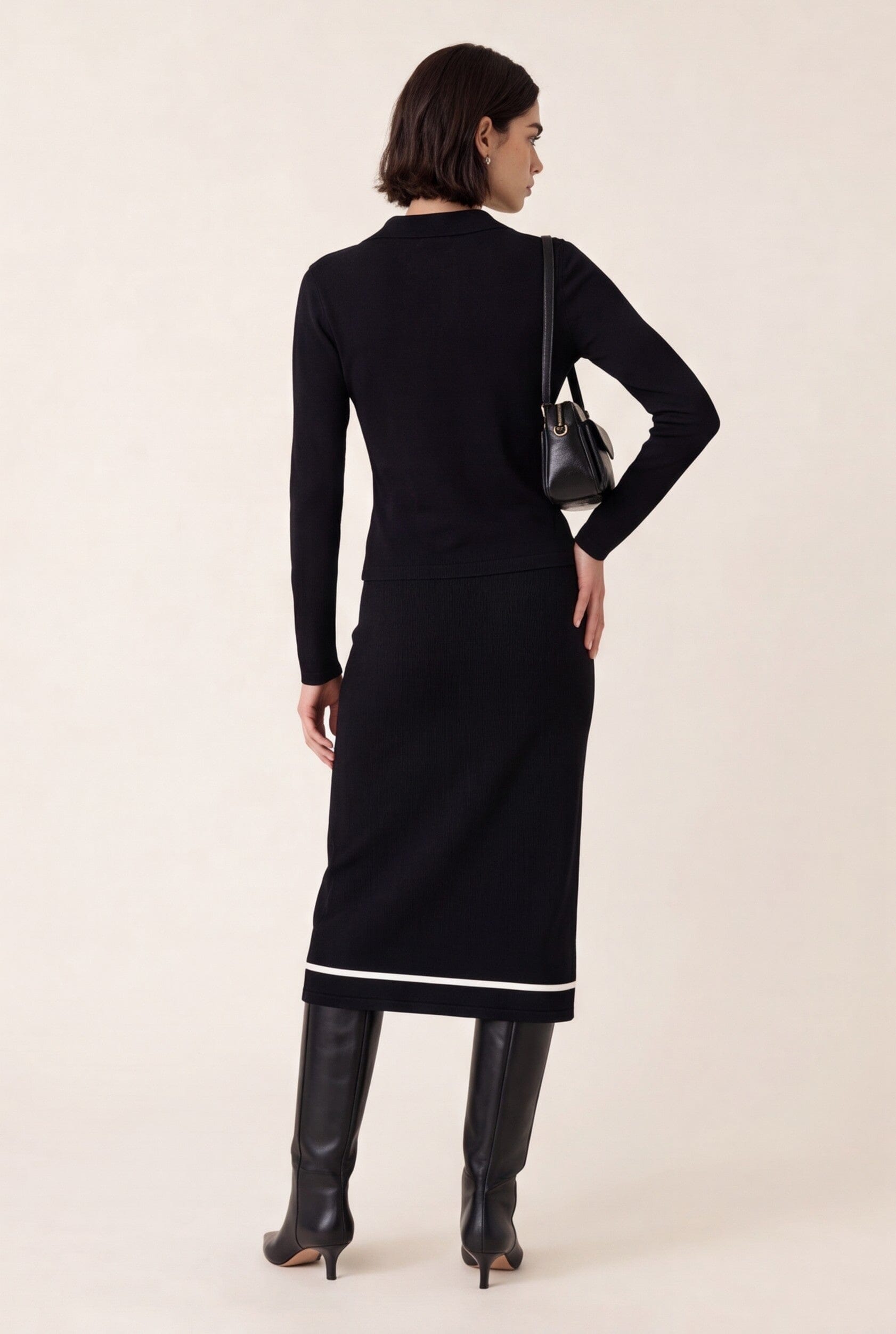 PULL POLO - D-CRISTINA - NOIR PULL NEW KOOKAI Mode Kookai