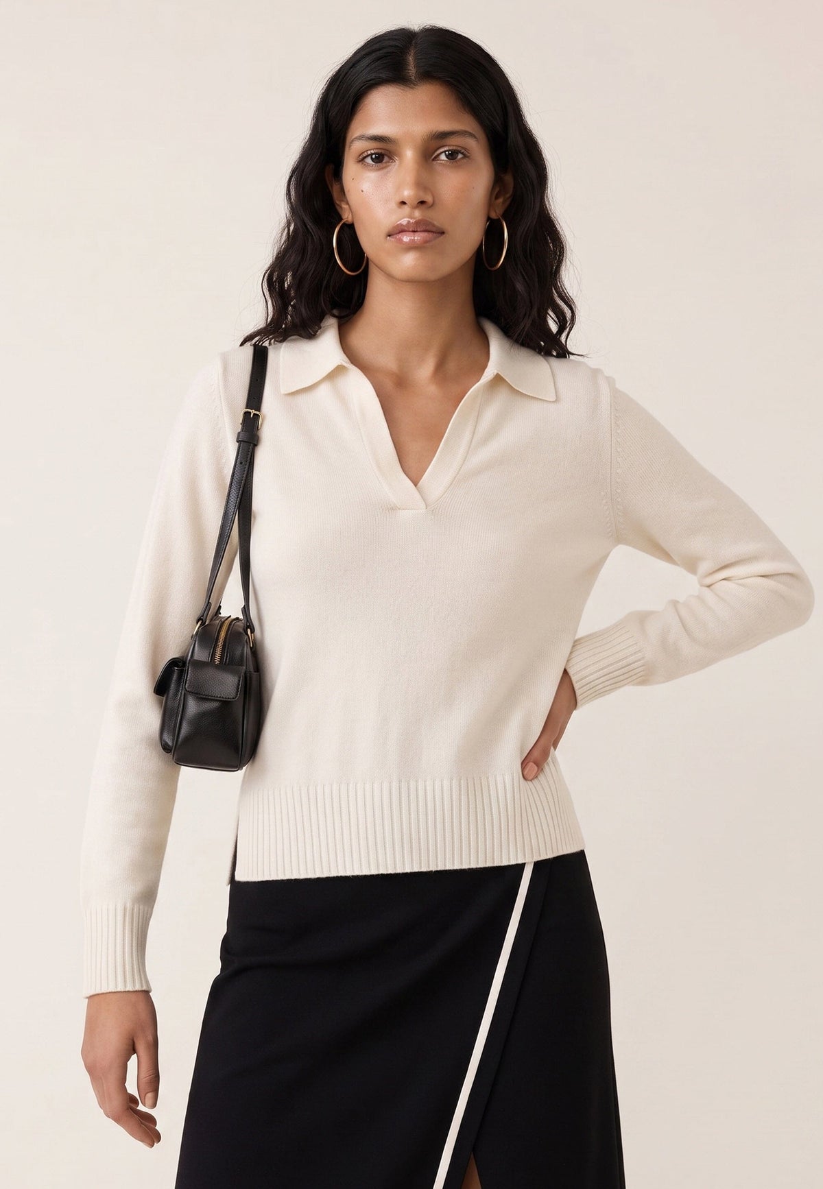 PULL POLO - DOROTHEE - ECRU PULL NEW KOOKAI Mode Kookai