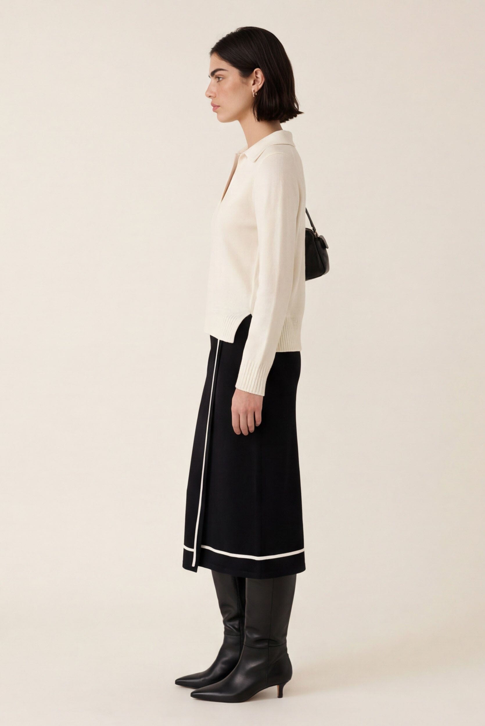 PULL POLO - DOROTHEE - ECRU PULL NEW KOOKAI Mode Kookai