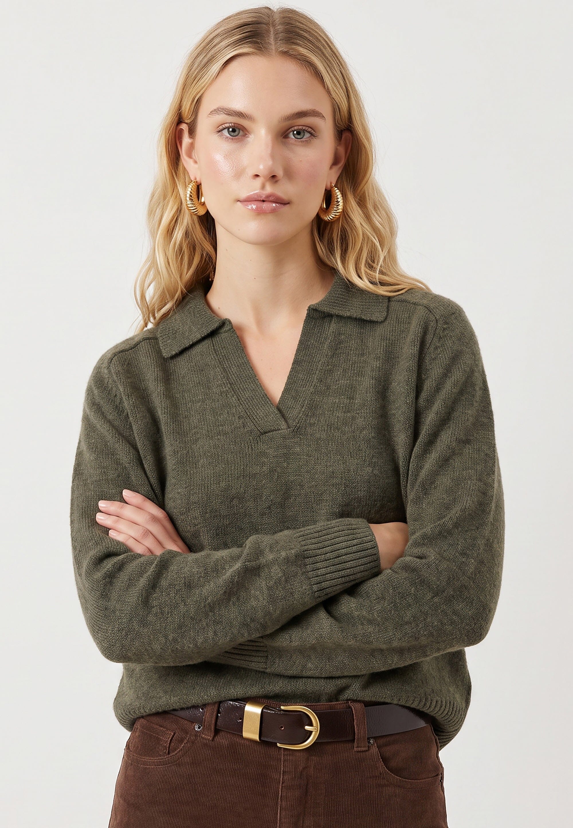 PULL POLO - DOROTHEE - KAKI PULL NEW KOOKAI Mode Kookai