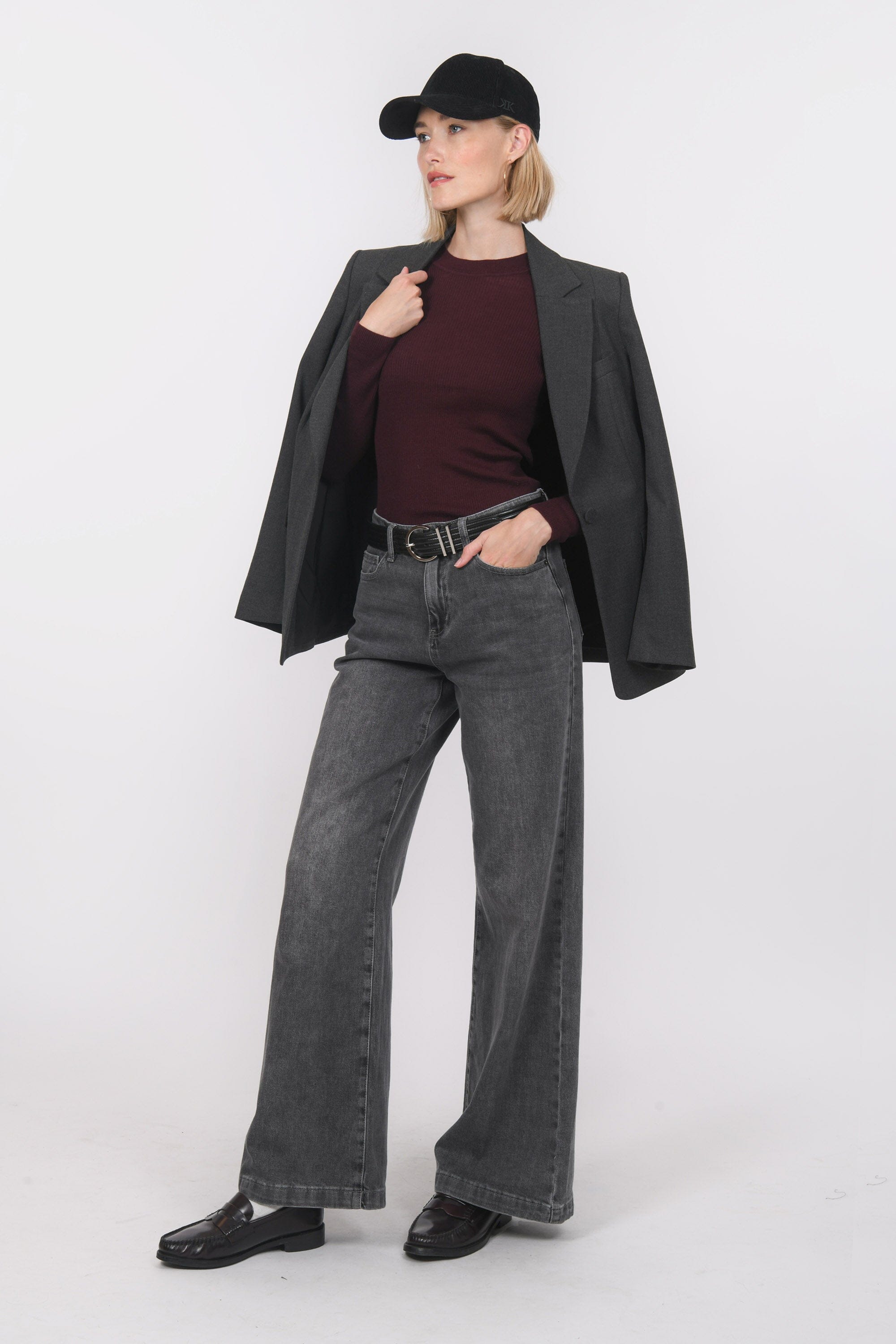 PULL RAS DE COU - B-OLYMPE - BORDEAUX PULL NEW KOOKAI Mode Kookai