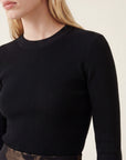 PULL RAS DE COU - B-OLYMPE - NOIR PULL NEW KOOKAI Mode Kookai