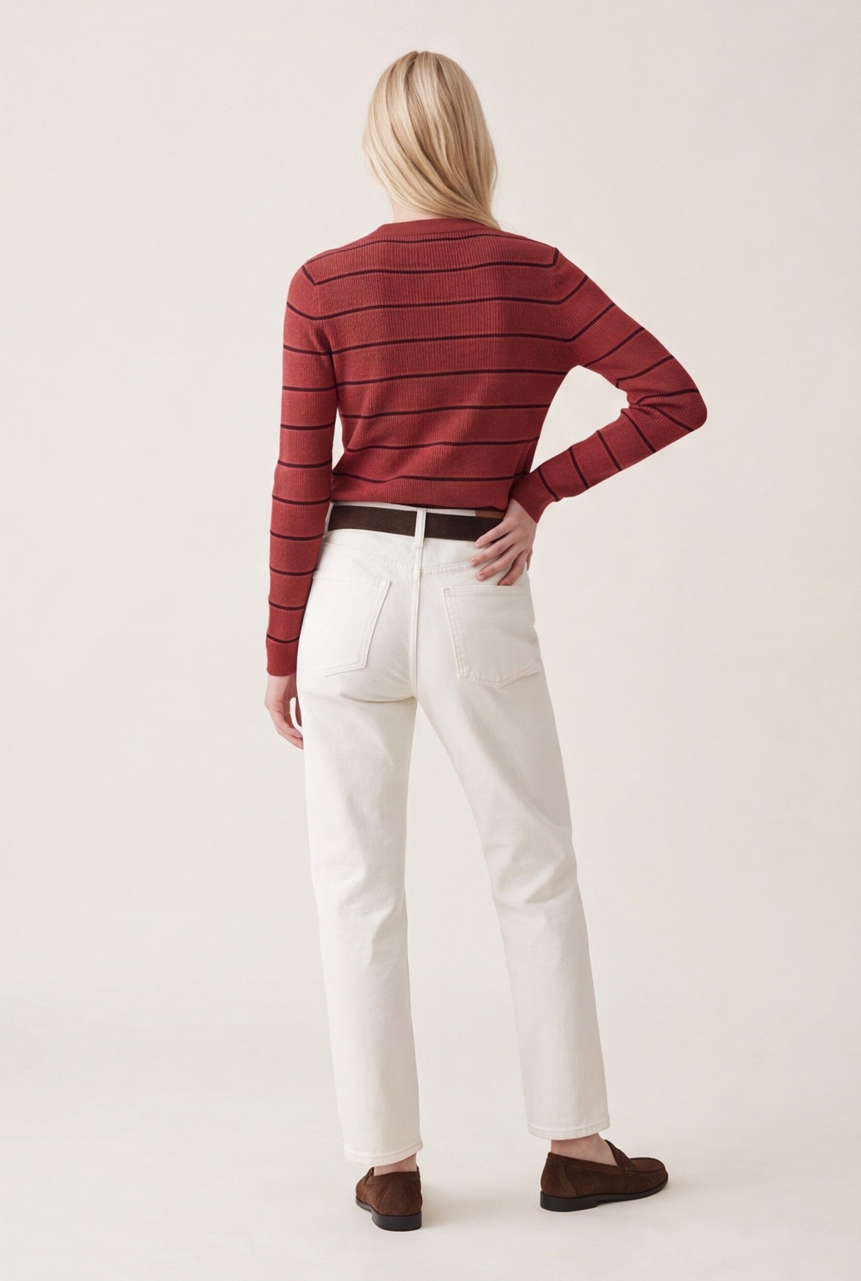PULL RAS DE COU RAYE - OLYMPE - BLUSH PULL NEW KOOKAI Mode Kookai