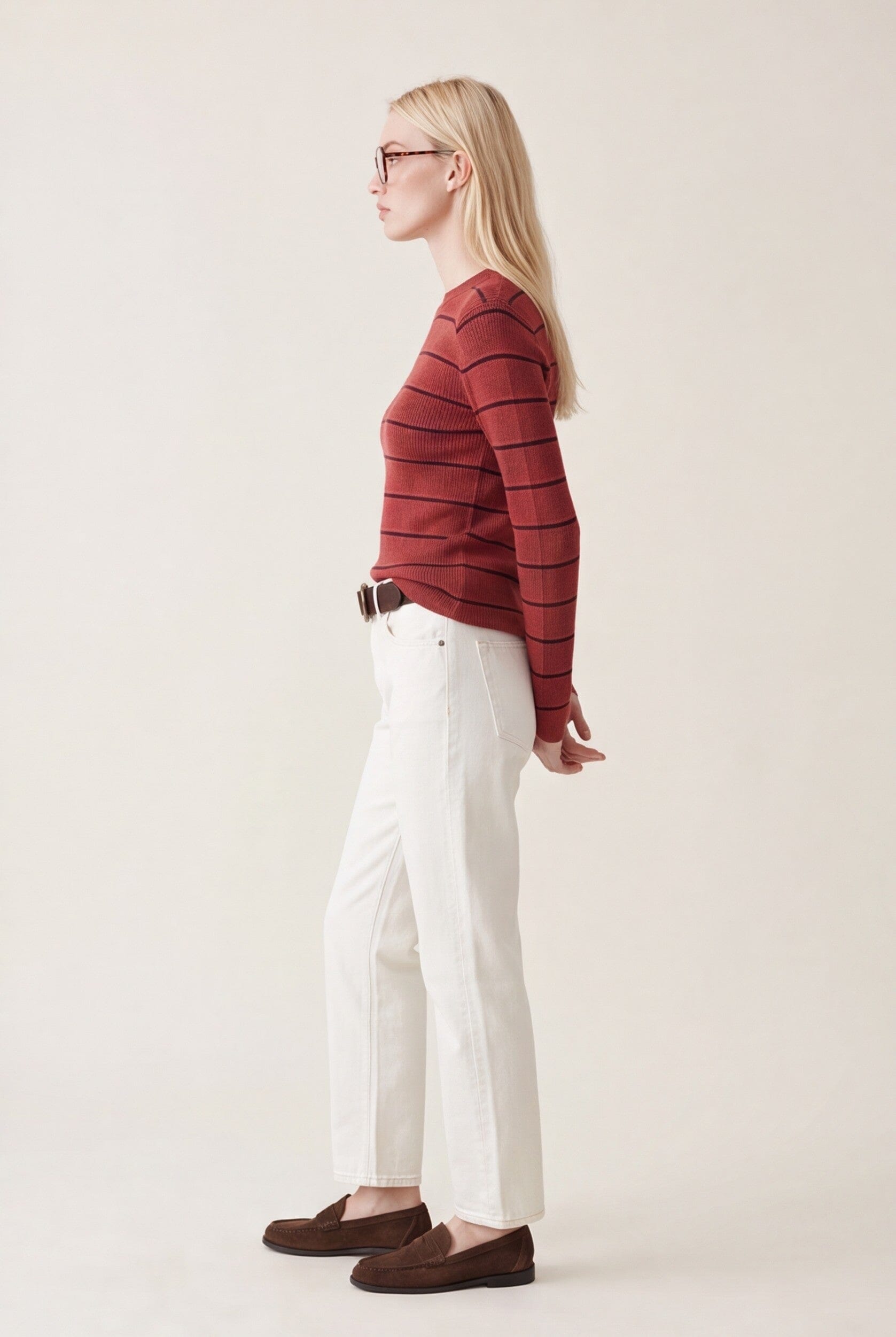 PULL RAS DE COU RAYE - OLYMPE - BLUSH PULL NEW KOOKAI Mode Kookai