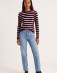 PULL RAS DE COU RAYE - OLYMPE - BORDEAUX PULL NEW KOOKAI Mode Kookai