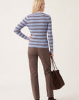 PULL RAS DE COU RAYE - OLYMPE - CIEL PULL NEW KOOKAI Mode Kookai