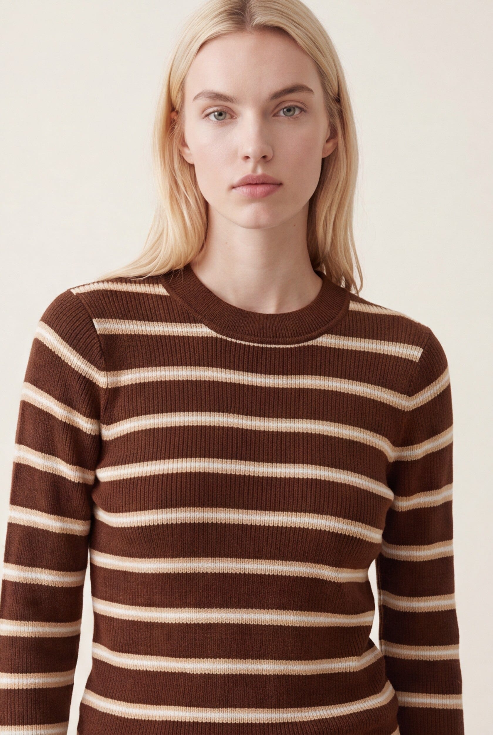 PULL RAS DE COU RAYE - OLYMPE - ECUREUIL PULL NEW KOOKAI Mode Kookai