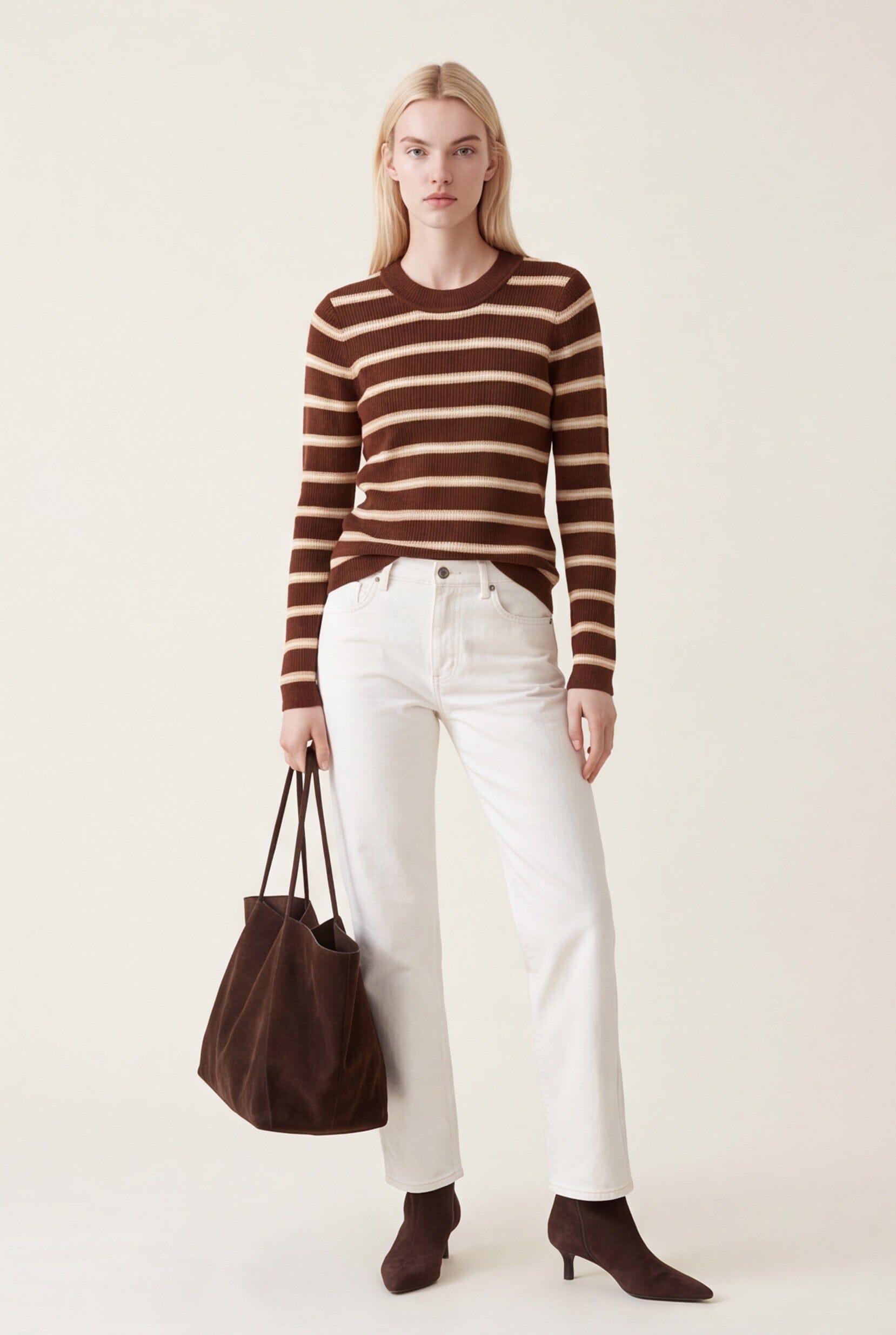 PULL RAS DE COU RAYE - OLYMPE - ECUREUIL PULL NEW KOOKAI Mode Kookai