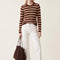 PULL RAS DE COU RAYE - OLYMPE - BLUSH PULL NEW KOOKAI Mode Kookai