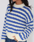PULL RAYÉ CENDY ÉCRU/BLEU PULL NEW KOOKAI Mode Kookai
