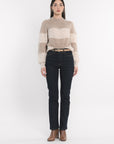PULL RAYÉ COLETTE BROWN/BEIGE CHINÉ PULL KOOKAI Mode Kookai
