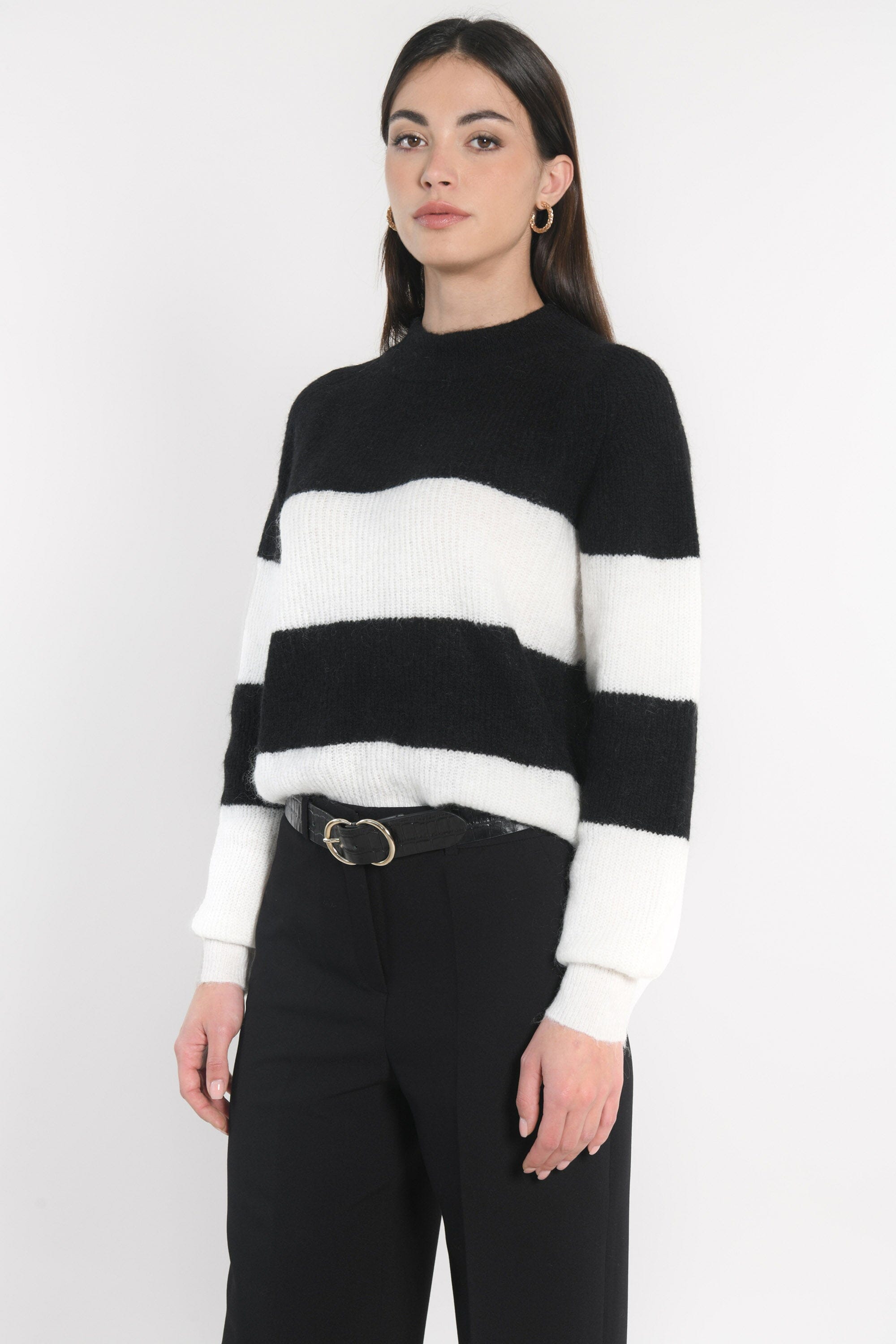 PULL RAYÉ COLETTE NOIR/ÉCRU PULL KOOKAI Mode Kookai
