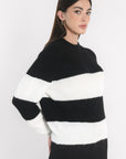 PULL RAYÉ COLETTE NOIR/ÉCRU PULL KOOKAI Mode Kookai