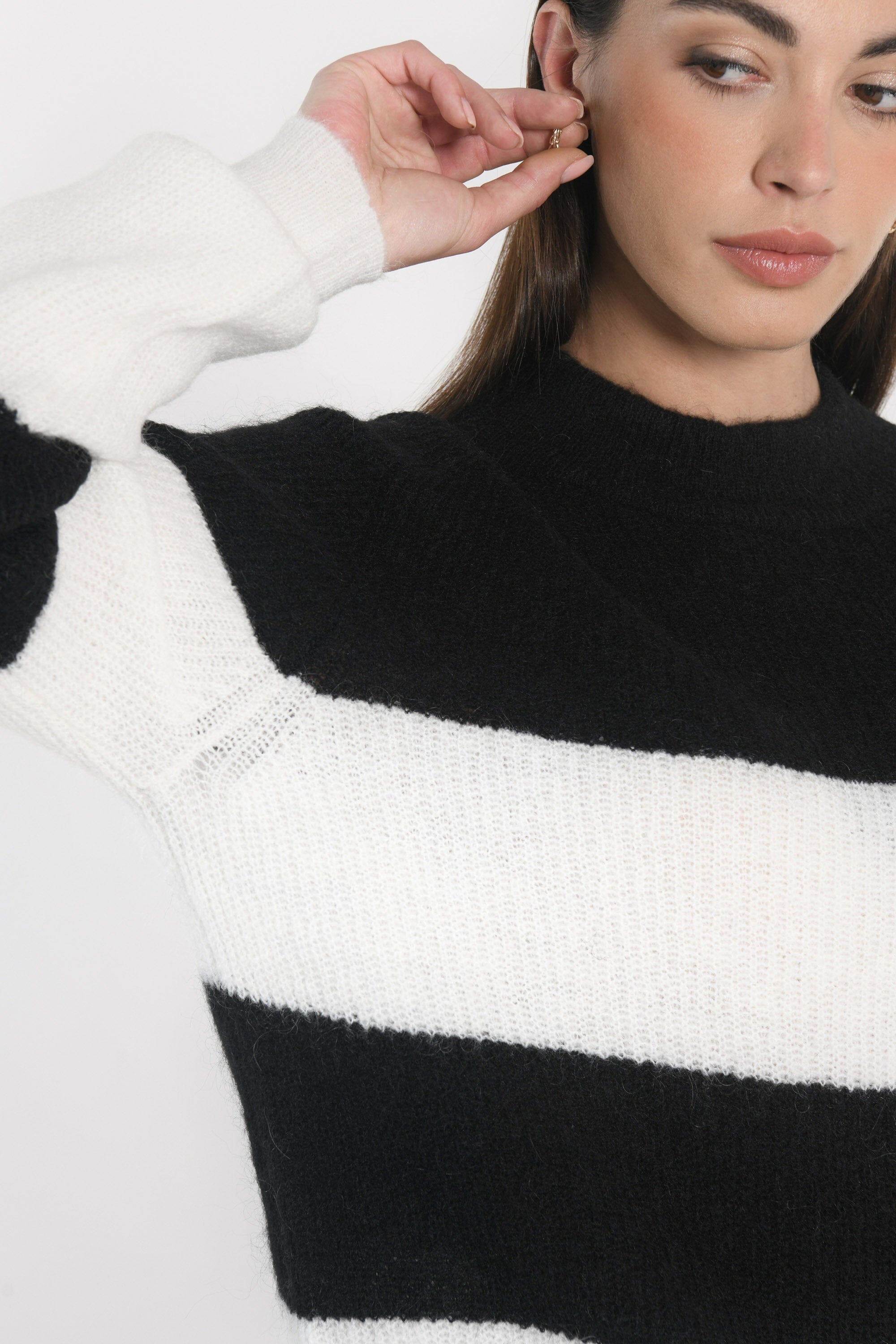 PULL RAYÉ COLETTE NOIR/ÉCRU PULL KOOKAI Mode Kookai