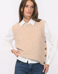 PULL SANS MANCHE - BAMBI - CAMEL PULL NEW KOOKAI Mode Kookai