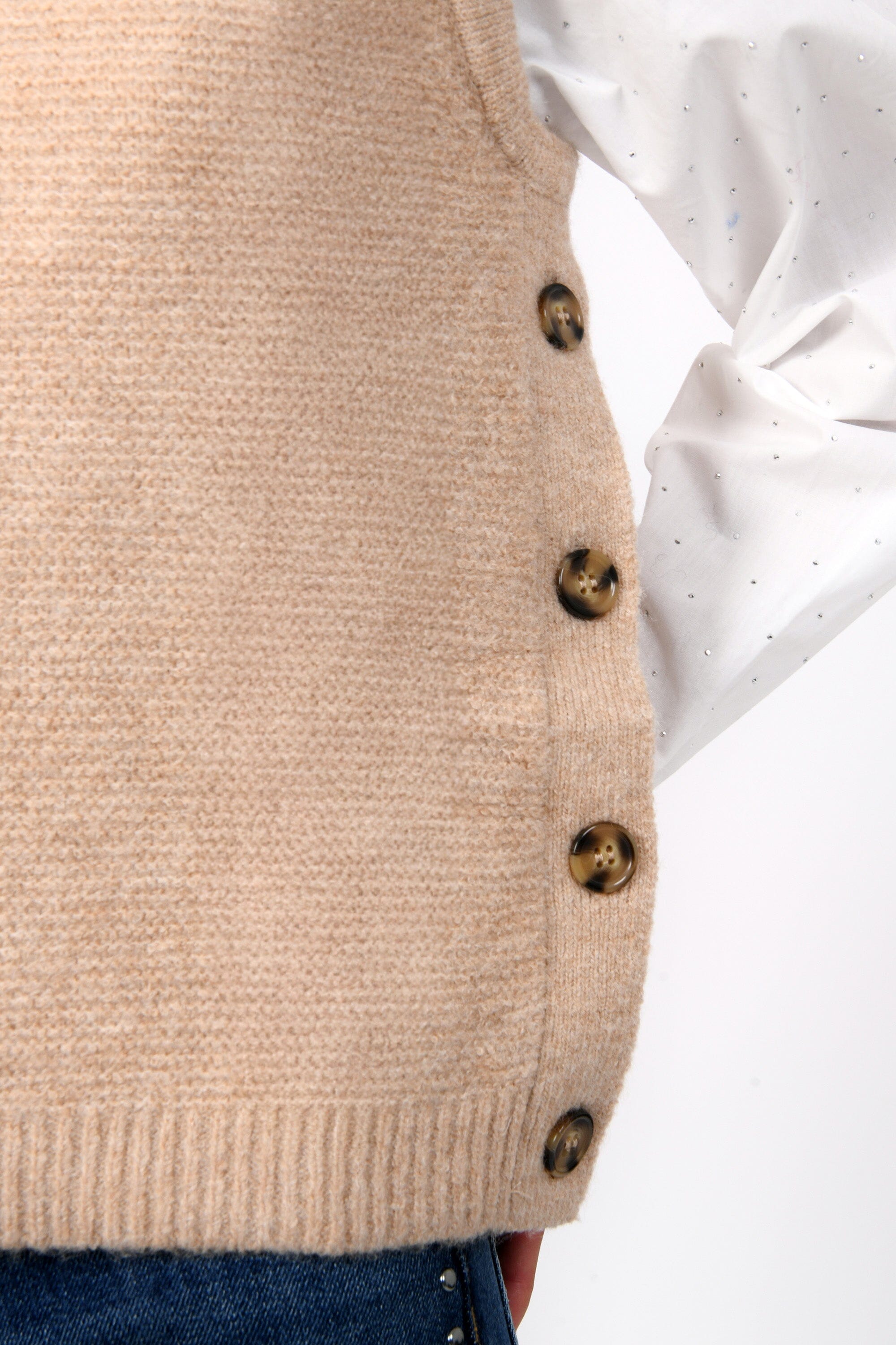 PULL SANS MANCHE - BAMBI - CAMEL PULL NEW KOOKAI Mode Kookai