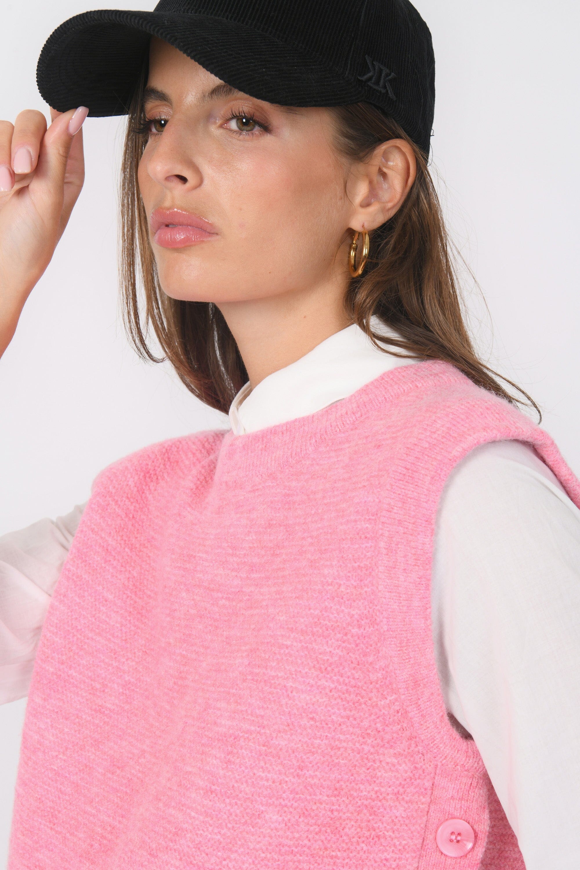 PULL SANS MANCHE - BAMBI - ROSE PULL NEW KOOKAI Mode Kookai