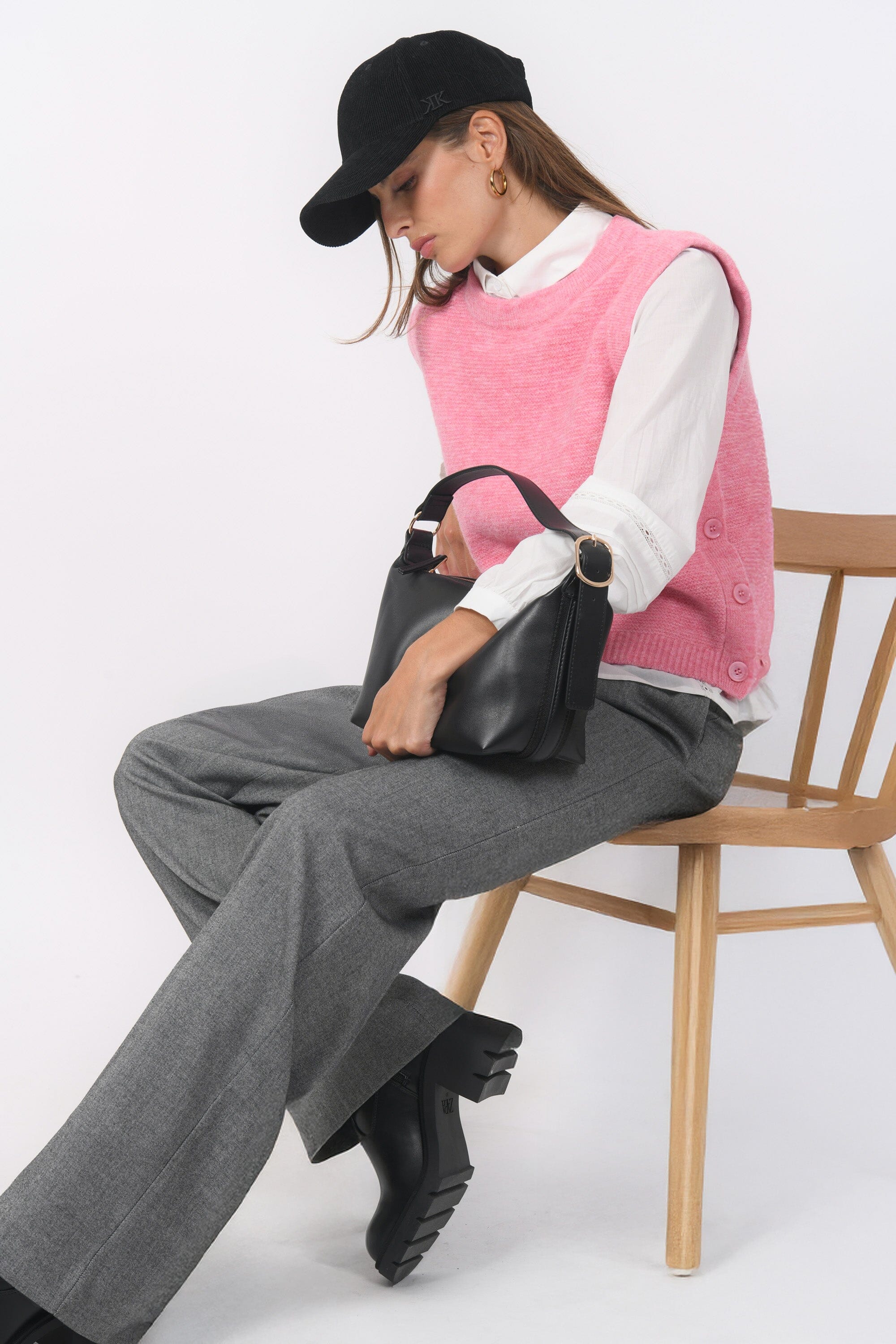 PULL SANS MANCHE - BAMBI - ROSE PULL NEW KOOKAI Mode Kookai