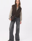 PULL SANS MANCHE - BIANCA - CHOCOLAT PULL NEW KOOKAI Mode Kookai