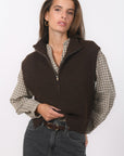 PULL SANS MANCHE - BIANCA - CHOCOLAT PULL NEW KOOKAI Mode Kookai