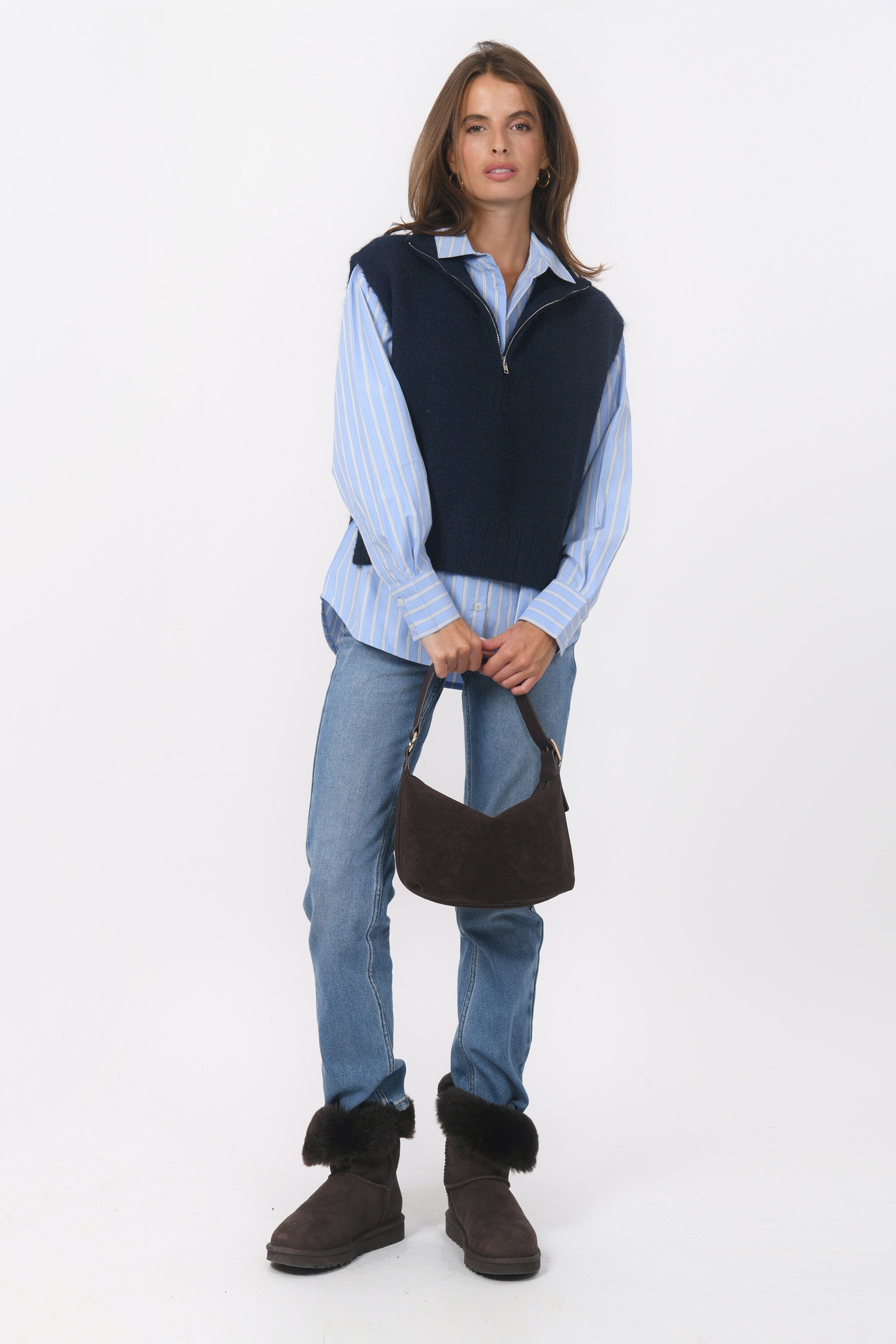 PULL SANS MANCHE - BIANCA - MARINE PULL NEW KOOKAI Mode Kookai